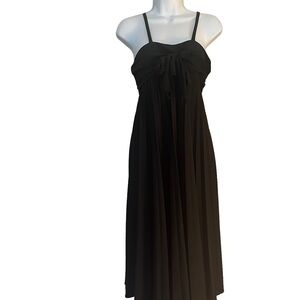 Vintage 1970s Jody T Accordion Pleat Flare Disco Midi Dress
